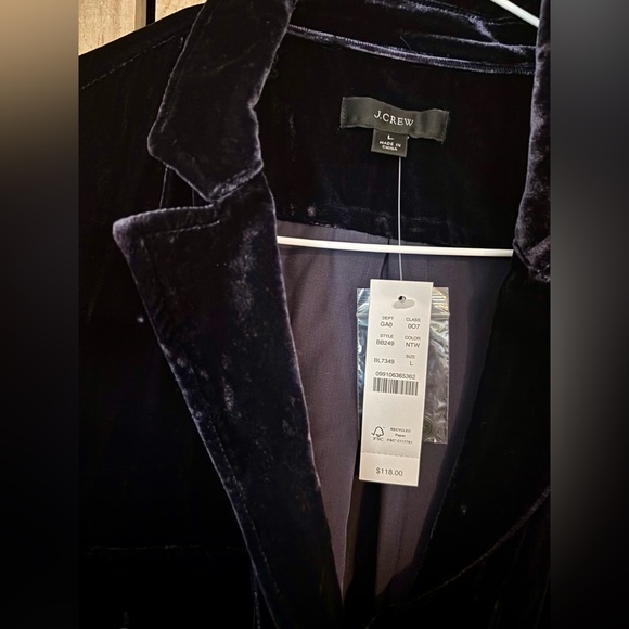 JCrew crushed velvet blouse - Picture 5 of 5